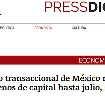 El mercado transaccional de Mxico moviliza un 28% menos de capital hasta julio, segn TTR Data